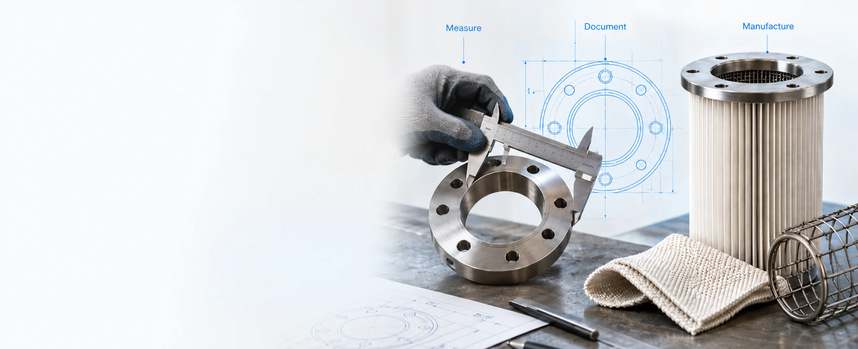 ClipOn precision manufacturing — measure, document, manufacture
