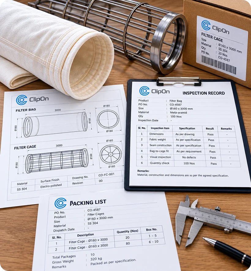ClipOn documentation available with your order