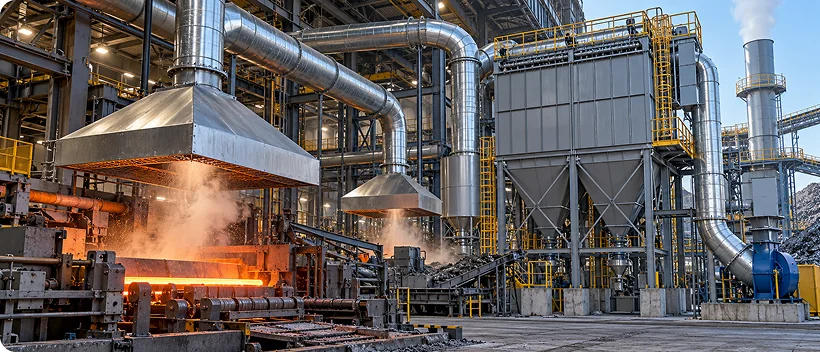 Steel and metals process application